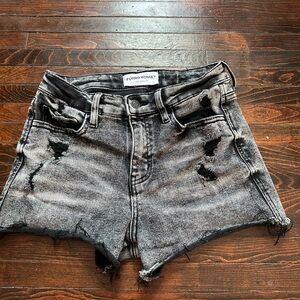 Flying Monkey Black and Gray Jean Shorts